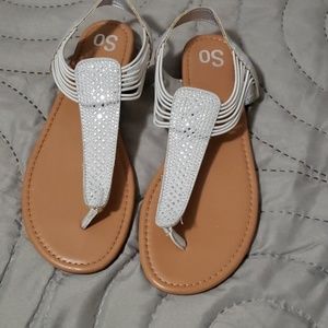 So silver sandals